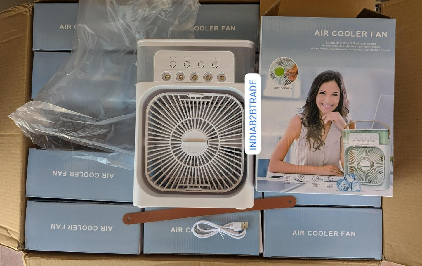 ❄️ Portable Mist Spray Air Cooler Fan – Instant Cooling Anytime!