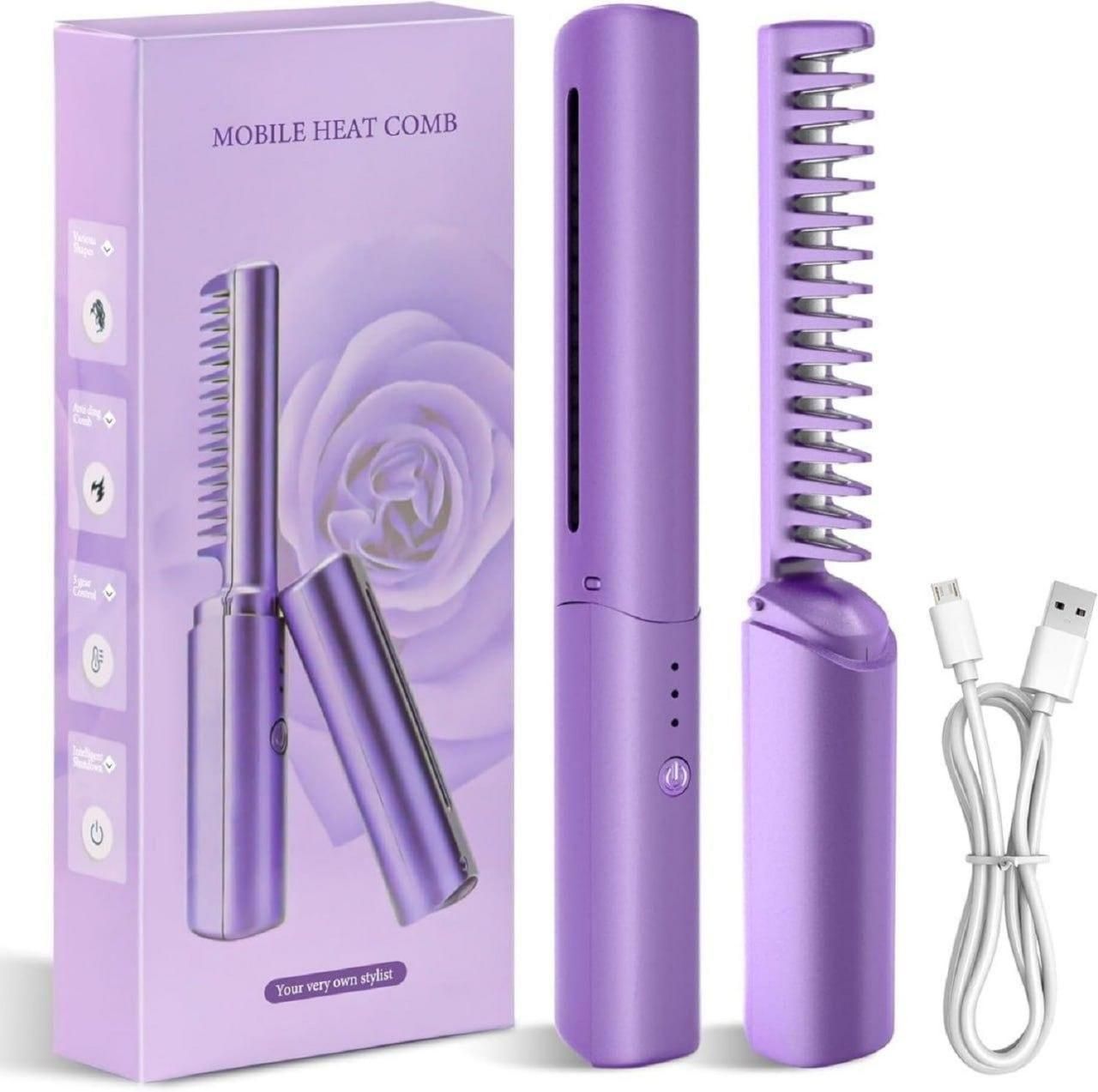 ɢʟᴀᴍꜰʟᴇx Portable Mini Hair Straightener Comb