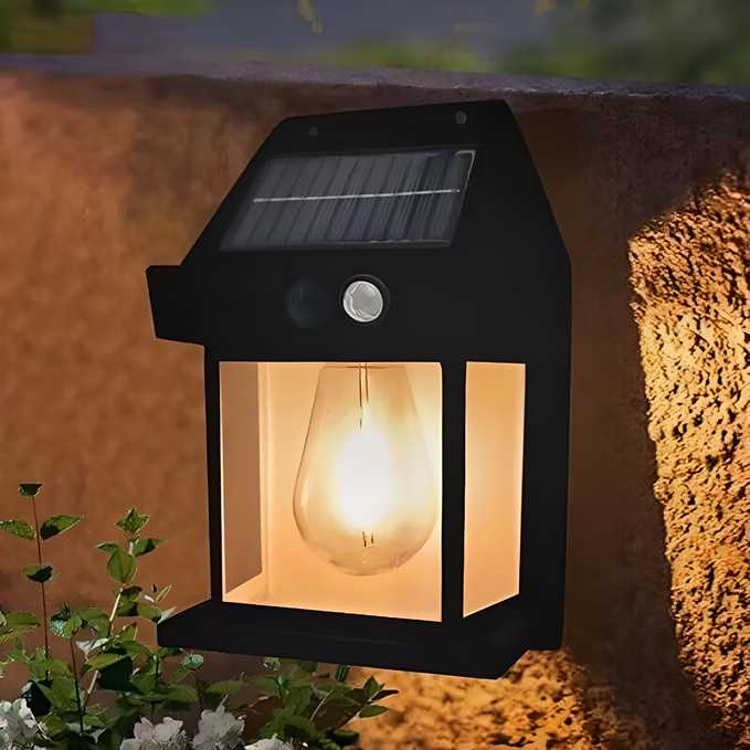 🌤 EcoRay Solar Light Outdoor Wall Light – Smart, Stylish &amp; Energy Efficient