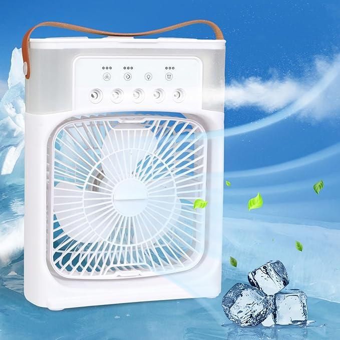 ❄️ Portable Mist Spray Air Cooler Fan – Instant Cooling Anytime!