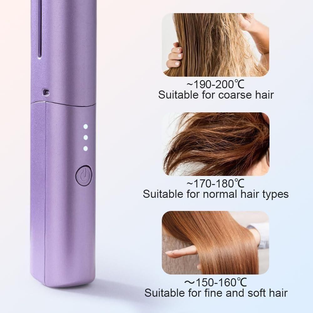ɢʟᴀᴍꜰʟᴇx Portable Mini Hair Straightener Comb