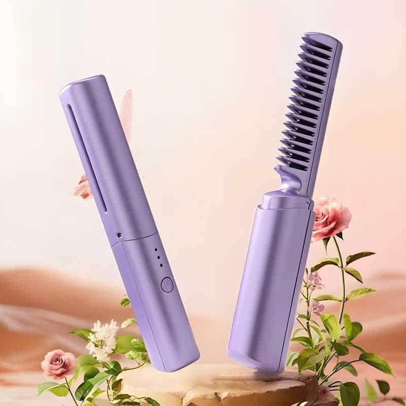 ɢʟᴀᴍꜰʟᴇx Portable Mini Hair Straightener Comb